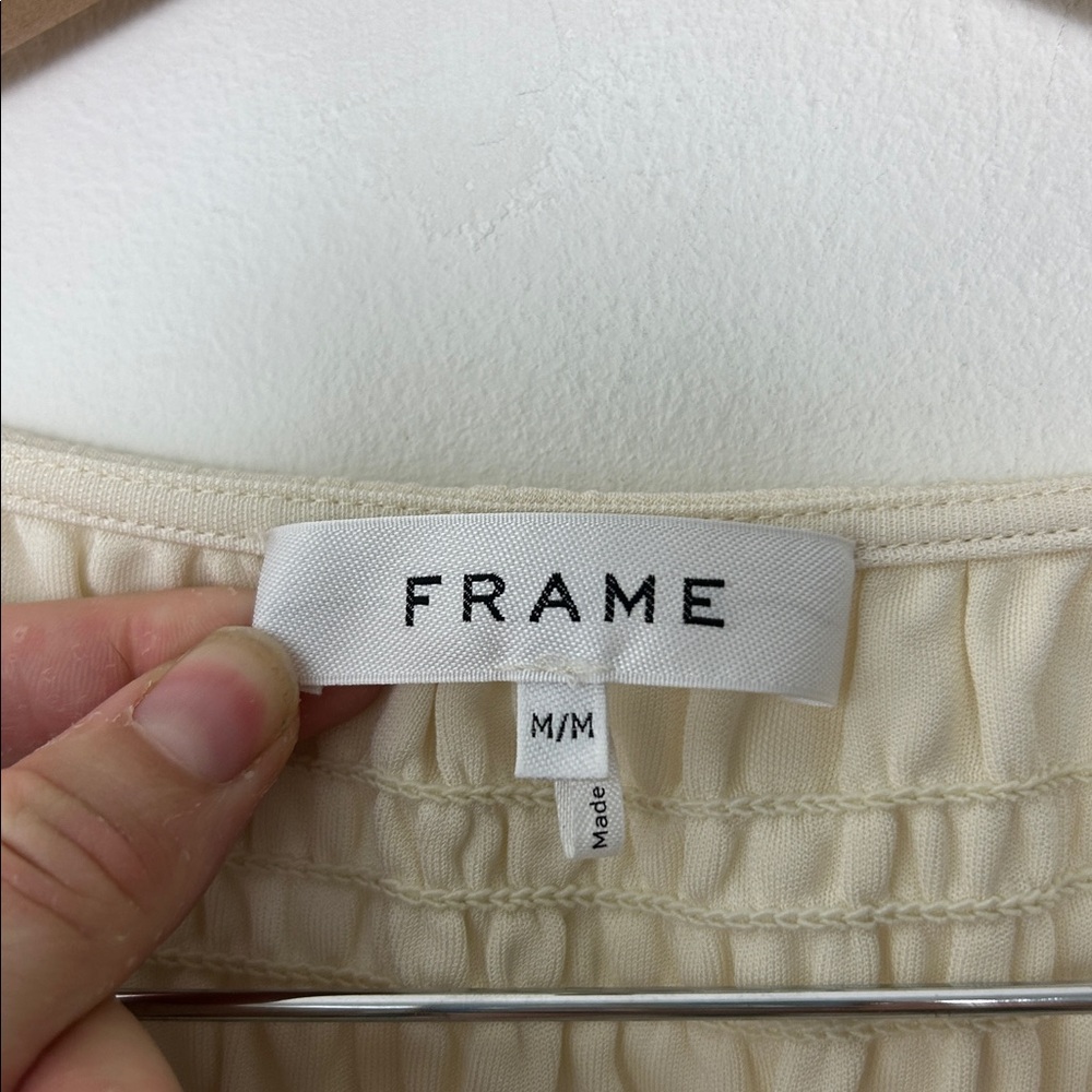 Frame Shirred jersey top - Picture 4 of 5